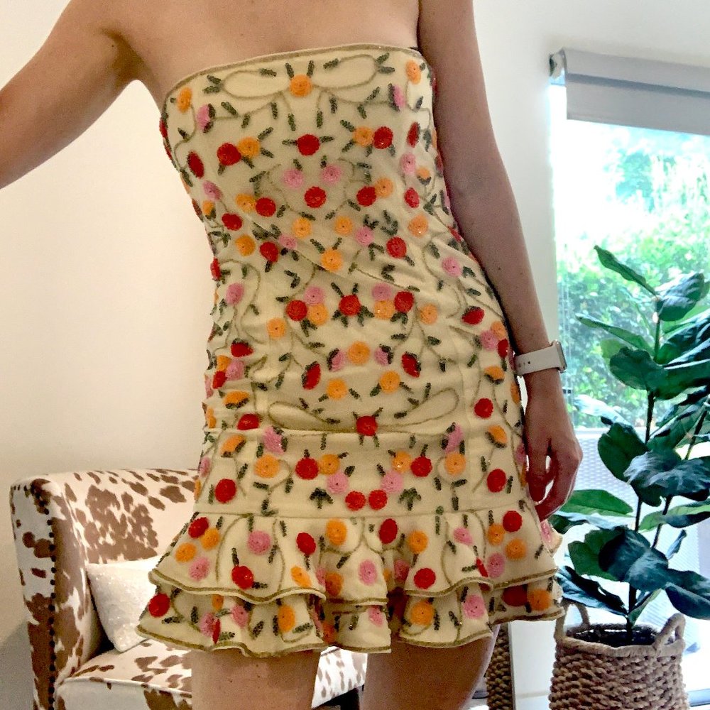 X by NBD Sequin Floral Dress